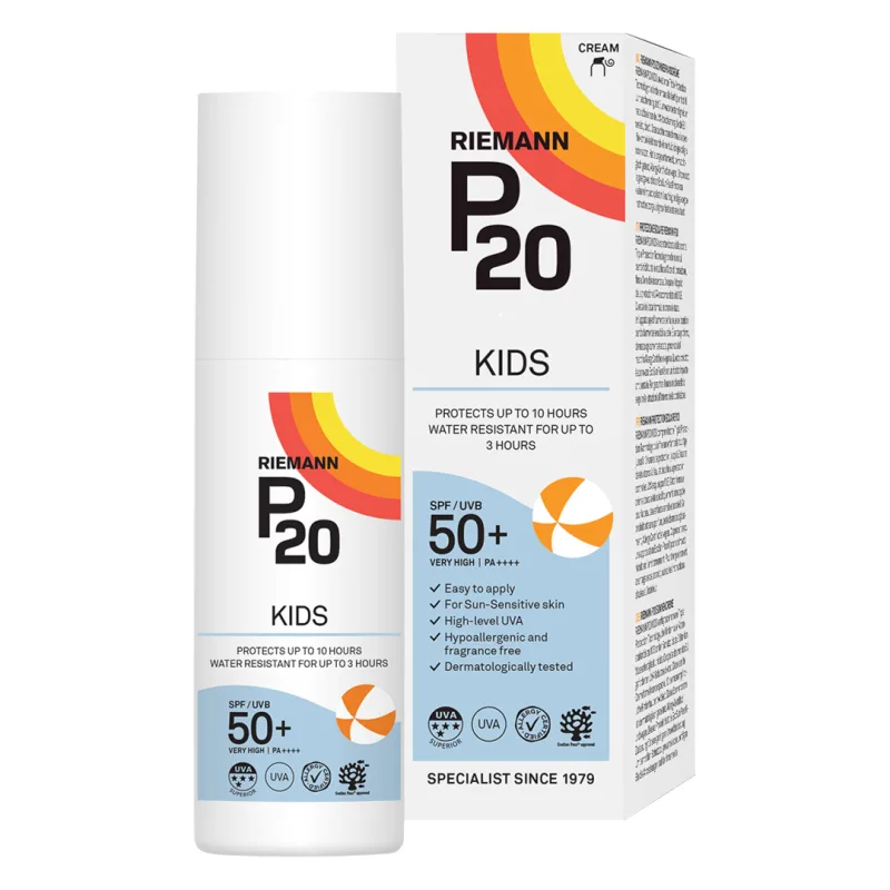 Crema de fata si corp cu factor de protectie SPF 50+ Kids P20, 100 ml, Riemann — preț și oferte