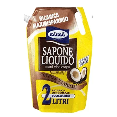 Rezerva sapun lichid cu cocos si vanilie, 2 l, Milmil — preț și oferte