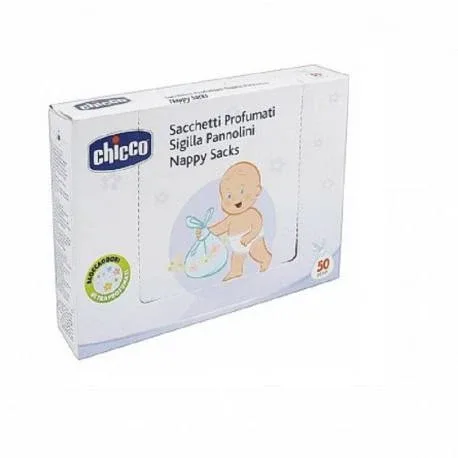 Saculeti parfumati pentru scutece, 50 bucati, Chicco — preț și oferte