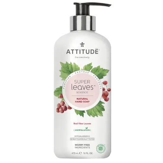 Sapun de maini din frunza de vita de vie rosie, 473ml, Attitude — preț și oferte