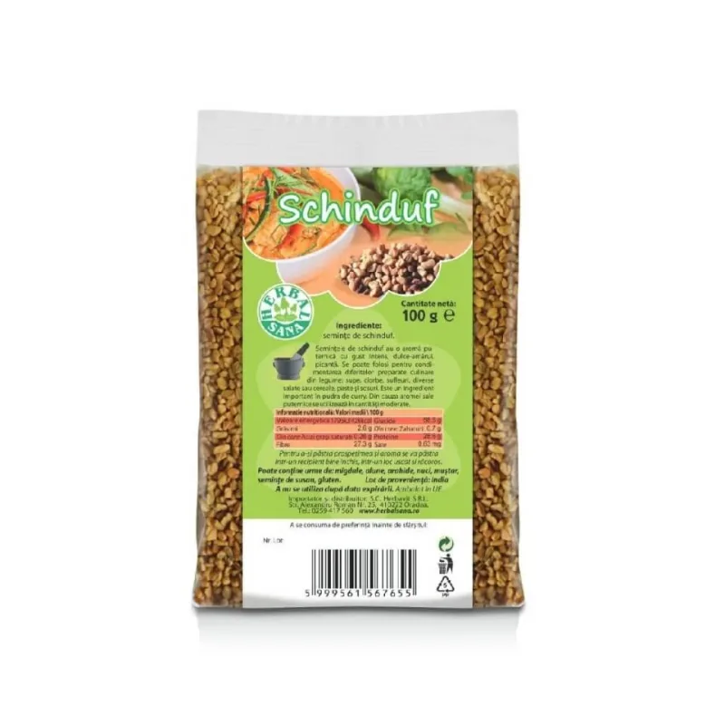 Schinduf, 100 gr, Herbal Sana — preț și oferte