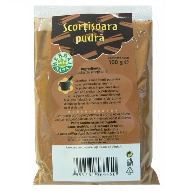 Scortisoara pudra, 100gr, Herbal Sana — preț și oferte