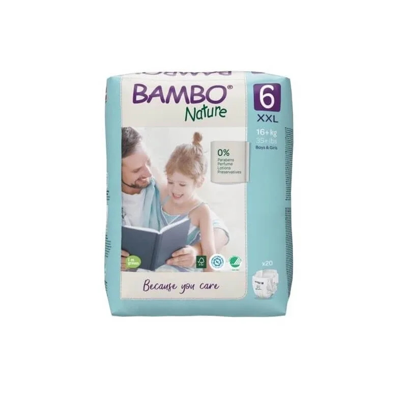 Scutece Eco Friendly Nr. 6, +16 kg, 20 bucati, Bambo Nature — preț și oferte