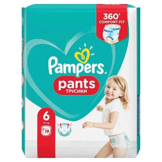 Scutece Pants Extra Large Unisex  Nr. 6, +16 kg, 19 bucati, Pampers — preț și oferte