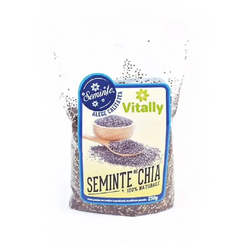 Seminte de chia, 250 gr, Vitally — preț și oferte