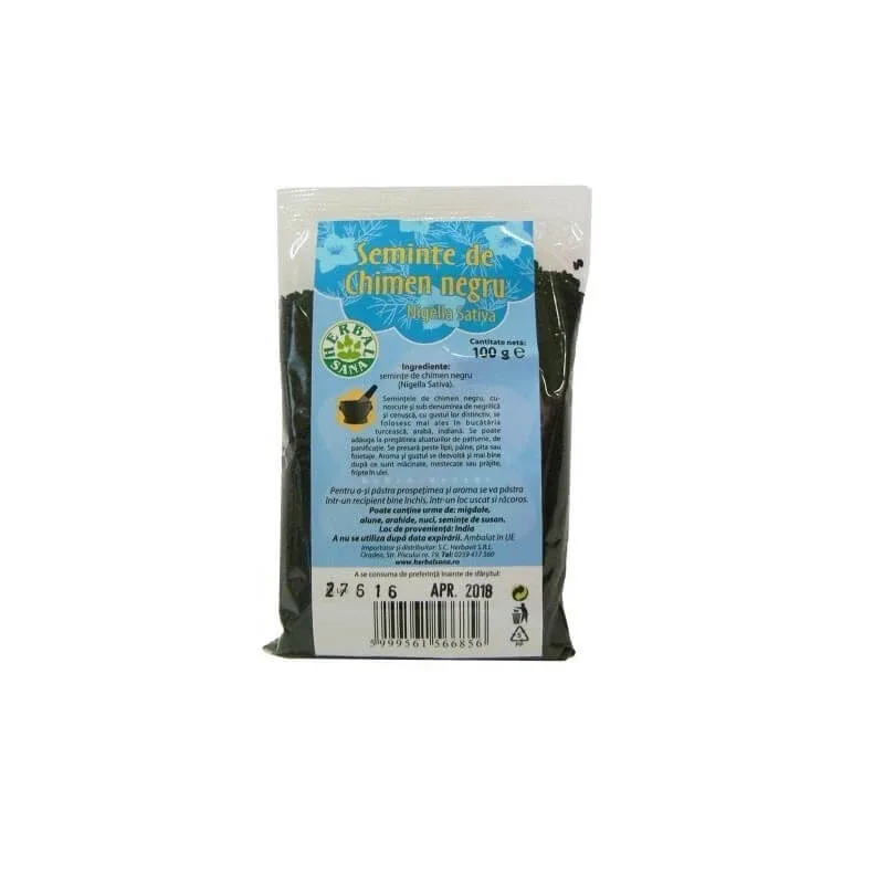 Seminte de chimen negru, 100 gr, Herbal Sana — preț și oferte