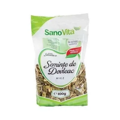 Seminte de dovleac miez, 100 g, Sanovita — preț și oferte