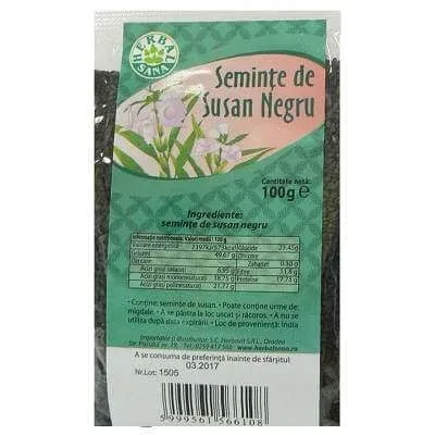 Seminte de susan negru, 300 g, Herbal Sana — preț și oferte
