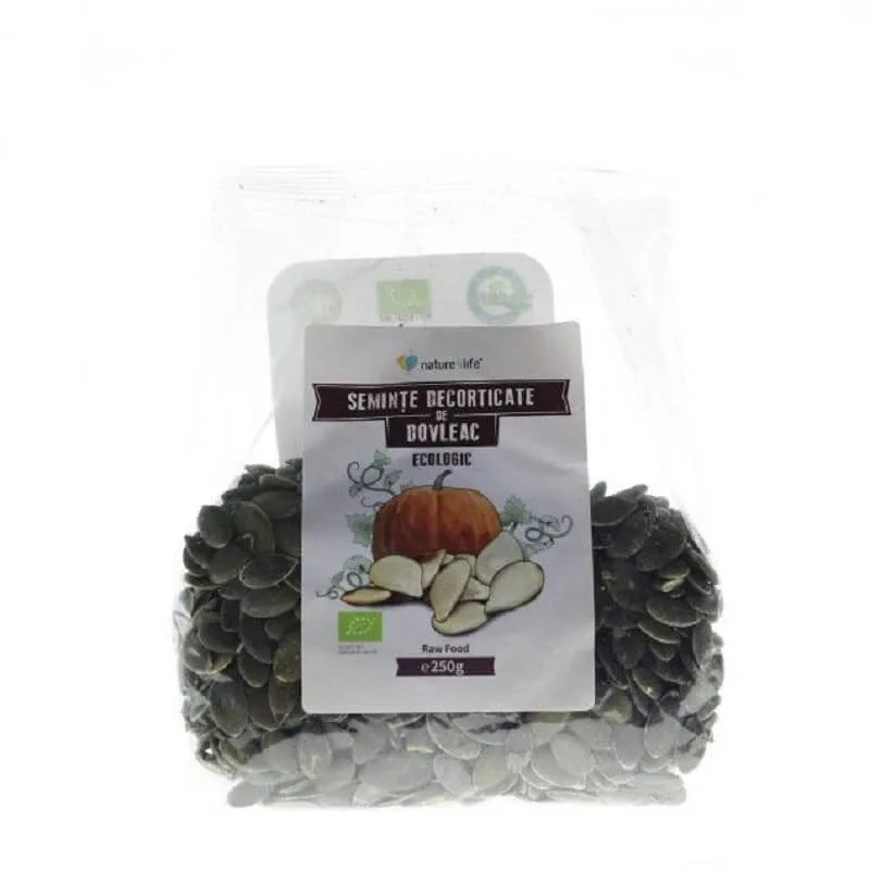 Seminte decorticate de dovleac ecologic, 250 gr, Nature4Life — preț și oferte