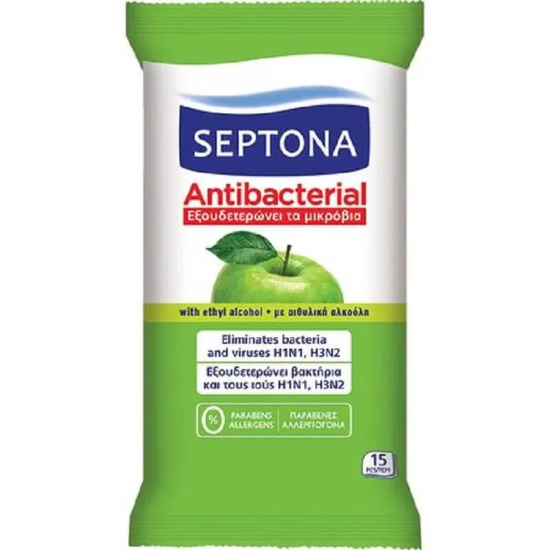 Servetele umede antibacteriene Mar Verde, 15 bucati, Septona — preț și oferte