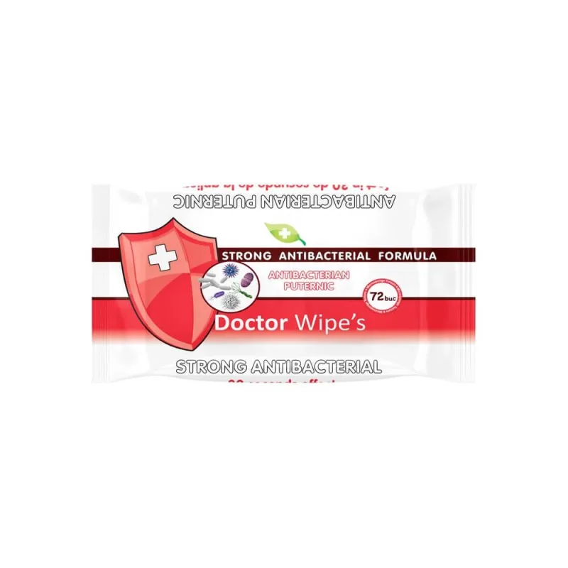 Servetele umede antibacteriene, 72 bucati, Doctor Wipes — preț și oferte