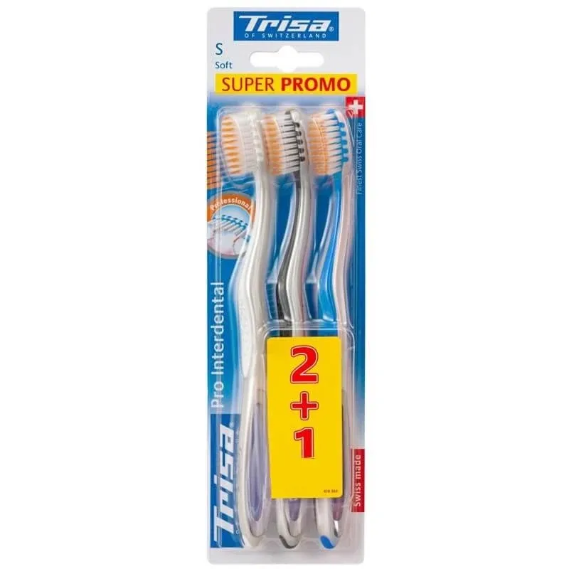 Set Periute de dinti pro Interdental, Trio Medium, Trisa — preț și oferte