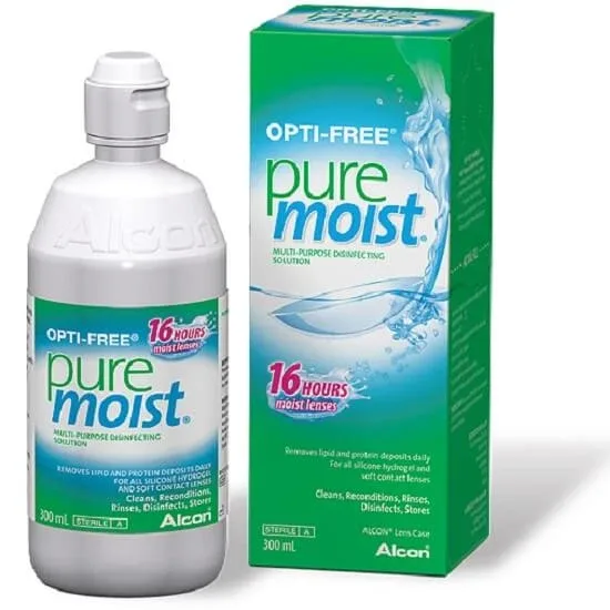 Solutie dezinfectanta multifunctionala - Opti-Free Pure Moist, 300 ml, Alcon — preț și oferte