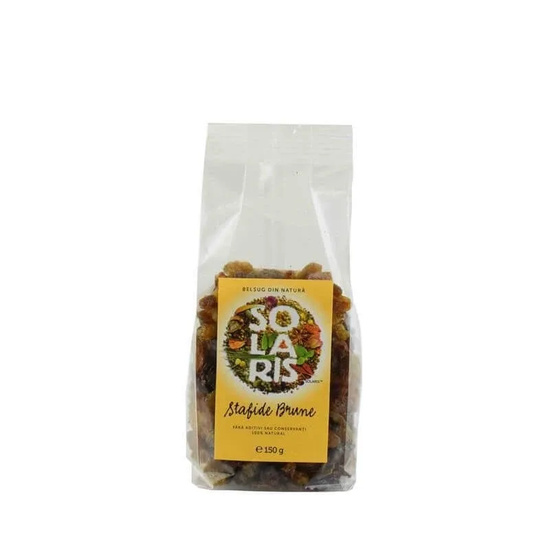 Stafide Brune, 150 gr, Solaris — preț și oferte
