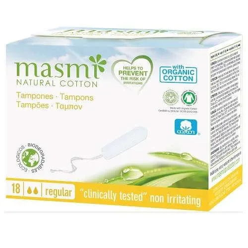 Tampoane interne din bumbac organic, 18 buc, Masmi — preț și oferte