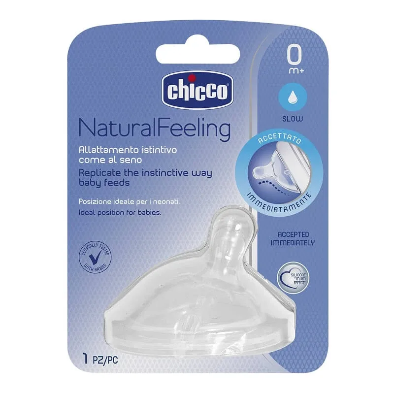 Tetina inclinata din silicon Step Up, 0 luni, Chicco — preț și oferte