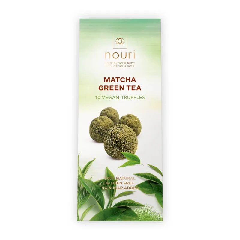 Trufe vegane cu ceai verde Matcha, 100 g, Nouri — preț și oferte