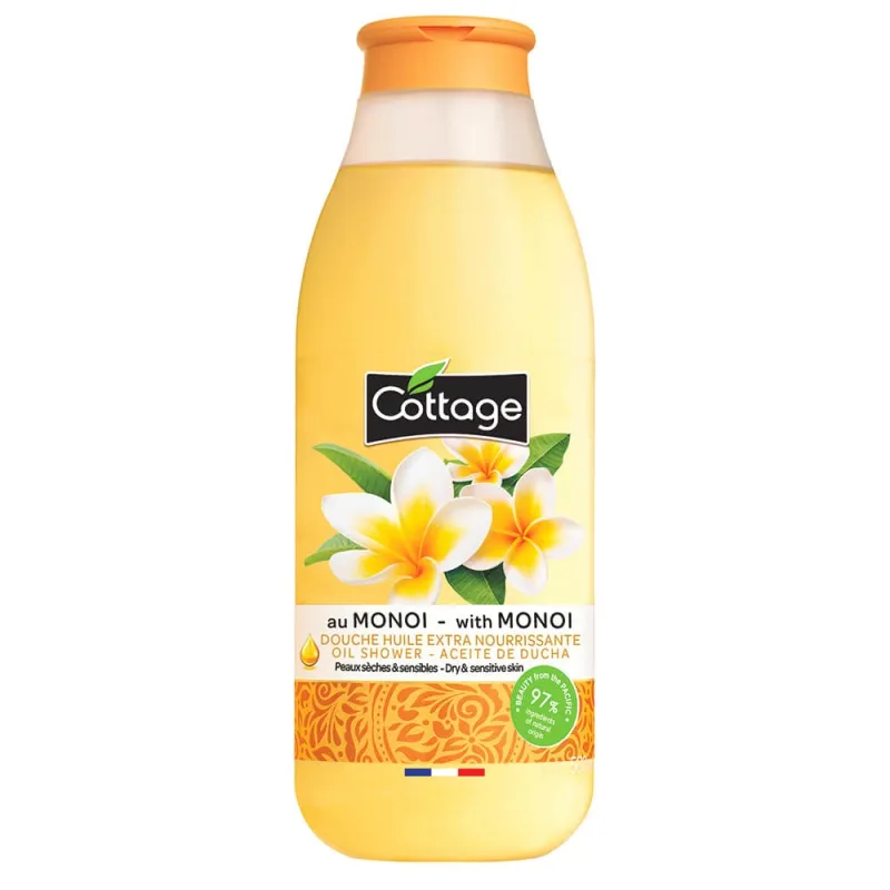 Ulei de dus cu Monoi, pentru piele uscata, 560 ml, Cottage — preț și oferte