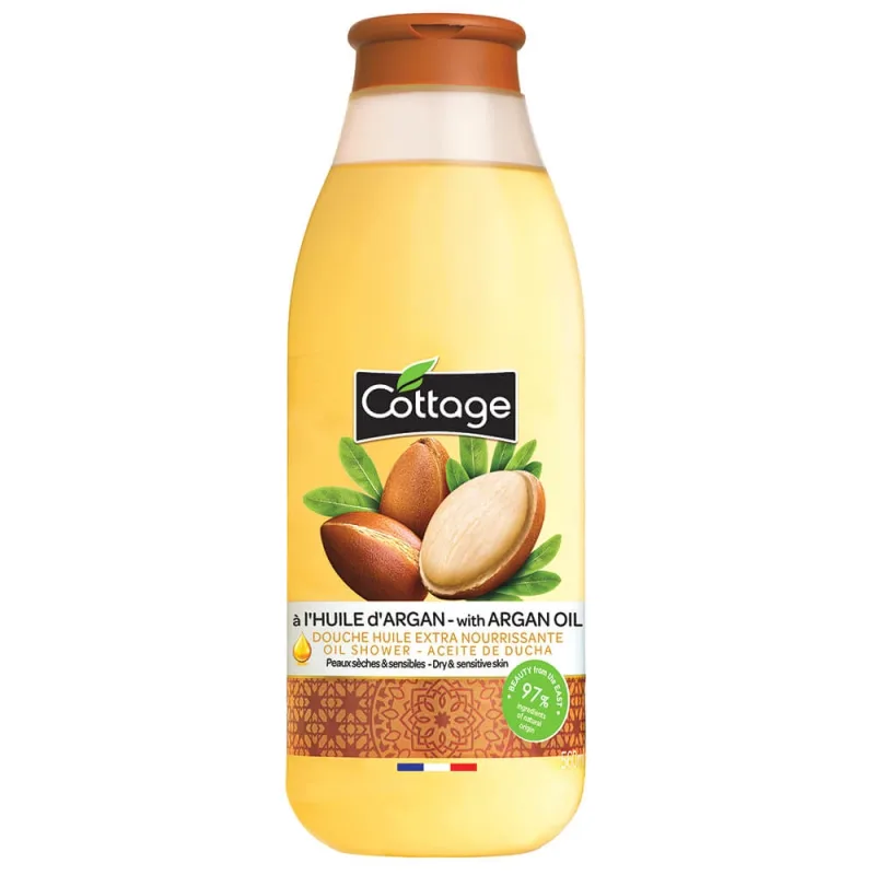 Ulei de dus cu Argan, pentru piele uscata si sensibila, 560 ml, Cottage — preț și oferte