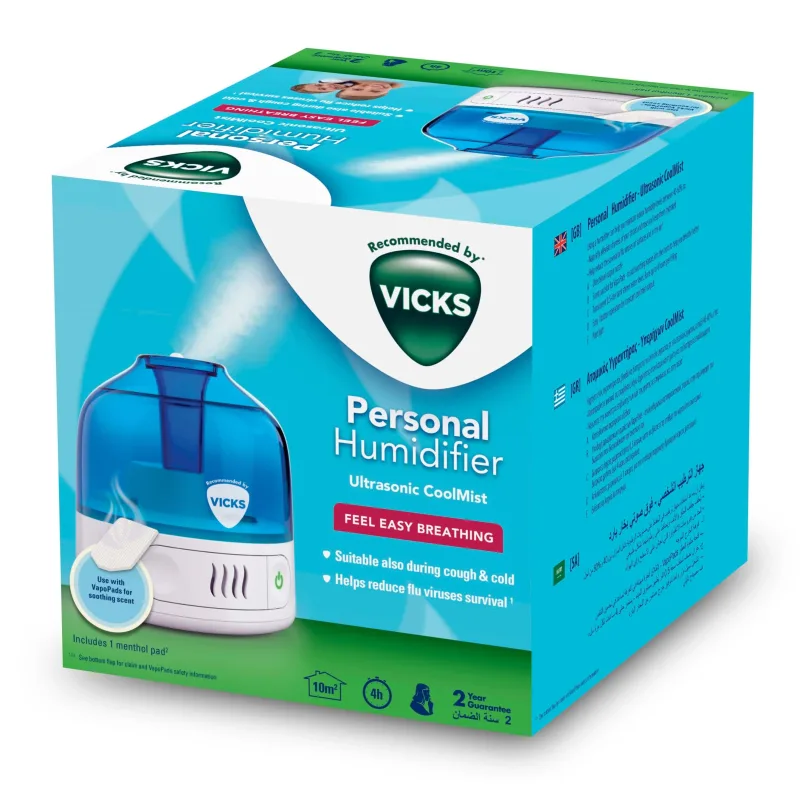 Umidificator personal cu ultrasunete cu vapori reci, TOW015096, Vicks — preț și oferte
