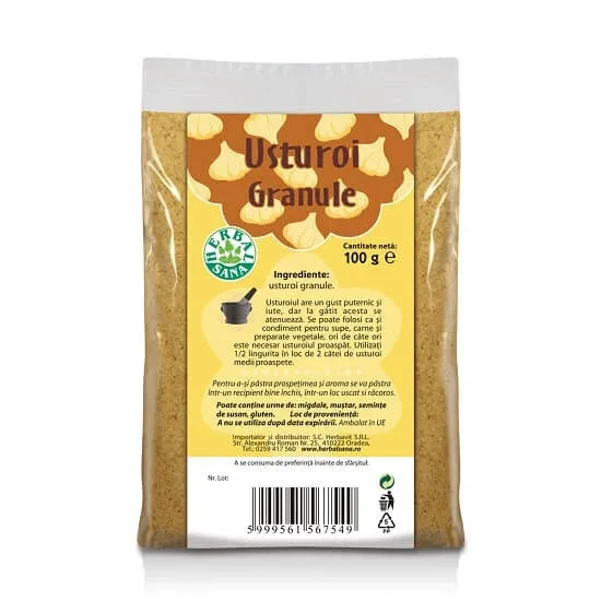 Usturoi granule, 100 gr, Herbal Sana — preț și oferte