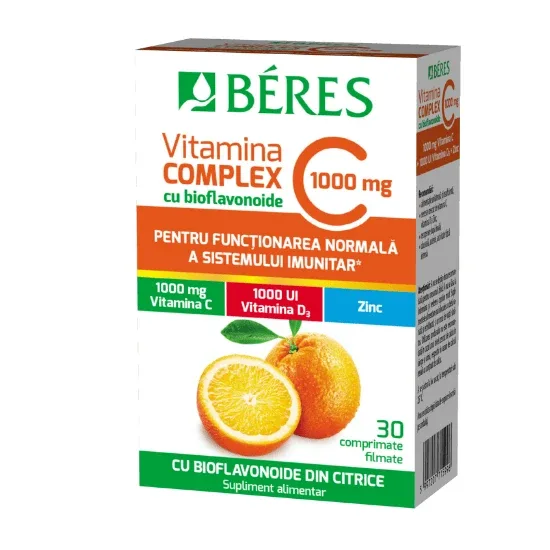 Vitamina C 1000mg Complex, 30 comprimate, Beres — preț și oferte