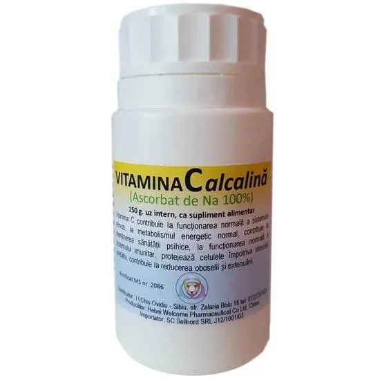 Vitamina C alcalina, 150 g, Hebei — preț și oferte