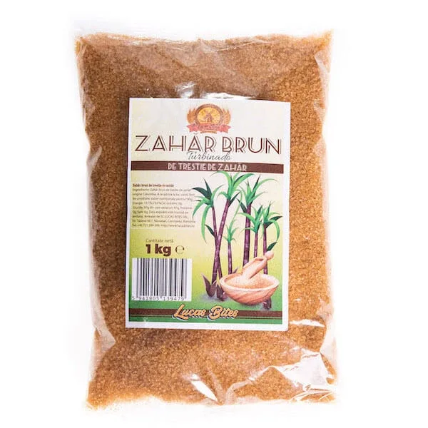 Zahar Brun de trestie de zahar, 1 kg, Lucas Bites — preț și oferte