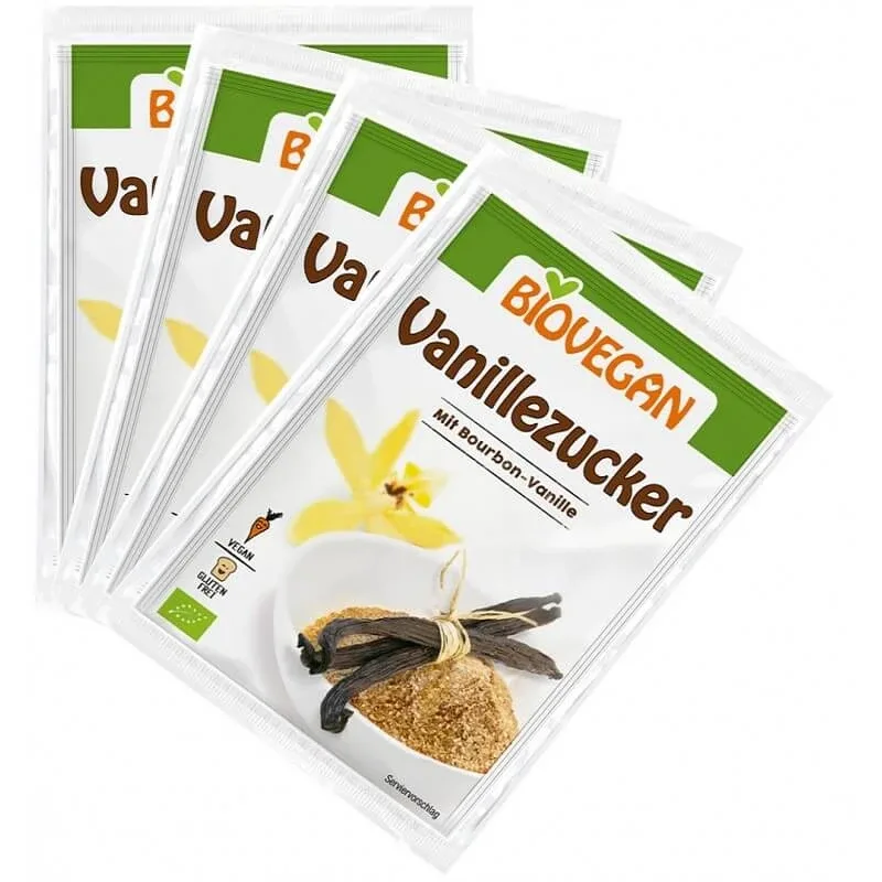 Zahar vanilat, 4x 8g, Biovegan — preț și oferte