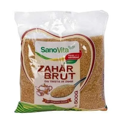Zahar brut din trestie, 500 g, Sanovita — preț și oferte