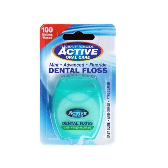 Ata interdentara ceruita cu fluor si menta, 100 m, Beauty Formulas — preț și oferte