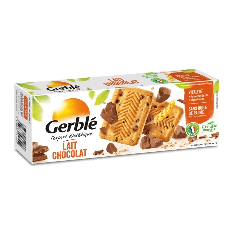 Biscuiti dietetici cu lapte si ciocolata, 230 g, Gerble — preț și oferte