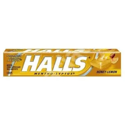 Bomboane cu aroma de miere si lamaie Halls Honey & Lemon, 9 bucati, Kraft Food — preț și oferte