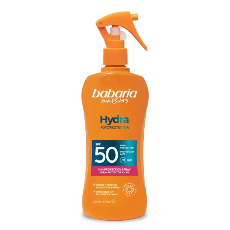 Spray cu aloe si protectie solara SPF 50+ UVA&UVB Hydra Fotoprotector, 200 ml, Babaria — preț și oferte