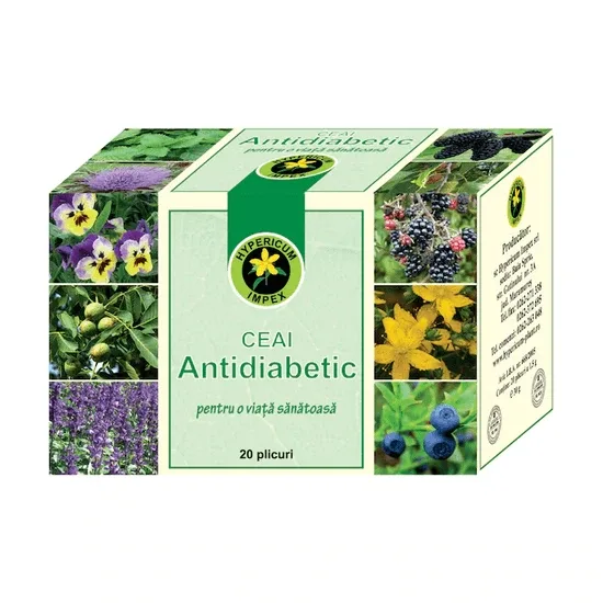 Ceai antidiabetic, 20 plicuri, Hypericum — preț și oferte