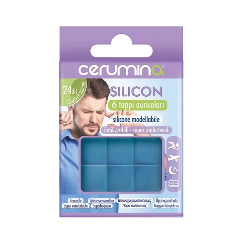 Cerumina SILICON dopuri pentru urechi din silicon modelabil, 6 bucati, Pietrasanta Pharma — preț și oferte