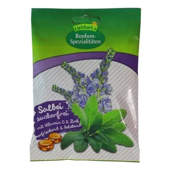 Dropsuri BIO cu extract de salvie, 50g, Liebhart Liebhart`s — preț și oferte