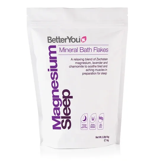 Fulgi de baie cu magneziu, lavanda si musetel, 1000g, BetterYou — preț și oferte