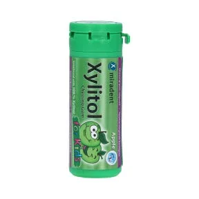 Gumă de mestecat For Kids, cu mere - Miradent Xylitol, 30 buc, Hager&Werken — preț și oferte