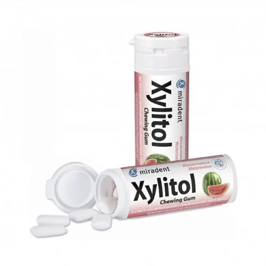 Guma de mestecat watermelon fara zahar Xylitol, 30 g, Hager MIRADENT — preț și oferte