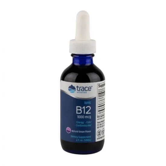 Ionic B12 1000 mcg, 59 ml, Trace Minerals — preț și oferte