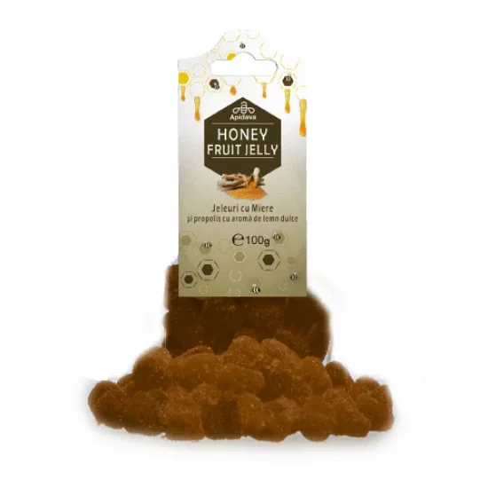 Jeleuri cu propolis si aroma de lemn dulce, 100g, Apidava Apidava Cosmetic Line — preț și oferte
