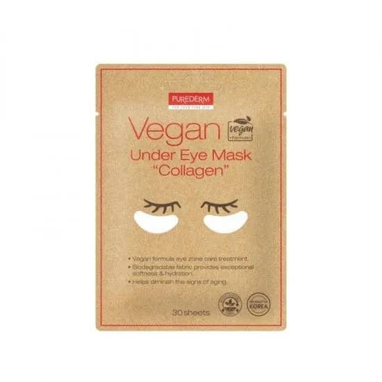 Masca Vegana cu Colagen, Aloe Vera si Vitamine, 30 buc, Purederm — preț și oferte