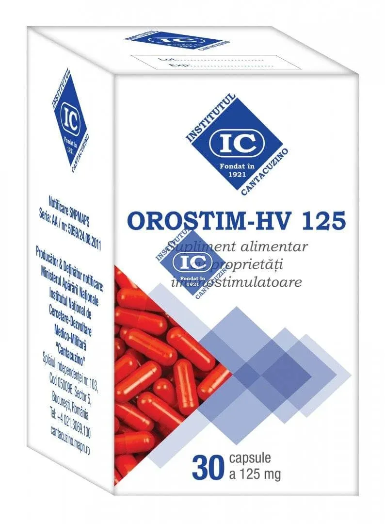 OROSTIM-HV 125, 30 capsule, Institutul Cantacuzino — preț și oferte