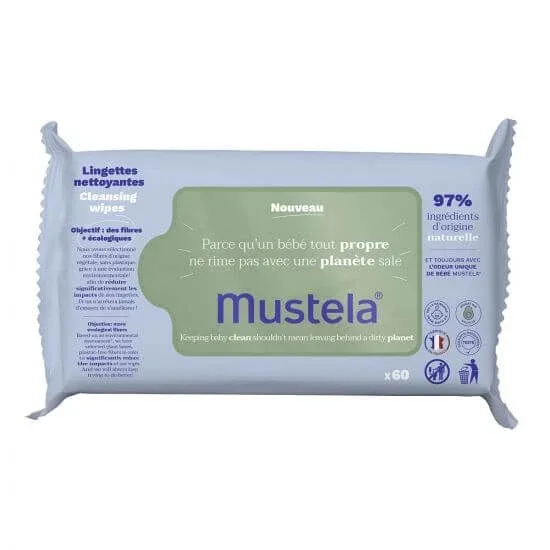 Servetele umede cu extract eco de avocado, 60 bucati, Mustela — preț și oferte