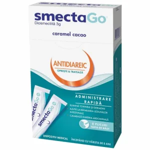 Smecta Go, 8 plicuri, Mayoly Spindler Lab 