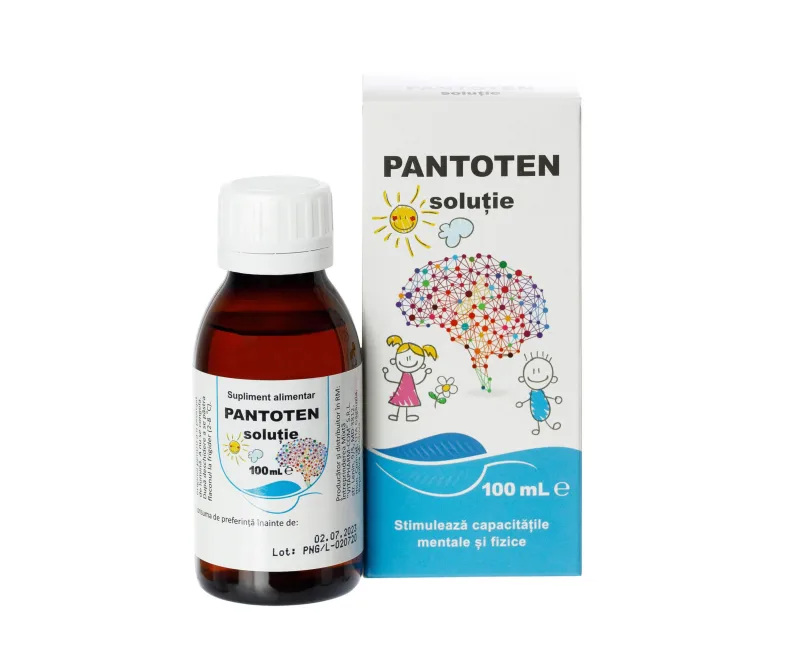 Pantoten, soluție cu fructoză, 100 ml, VitaPharm — preț și oferte