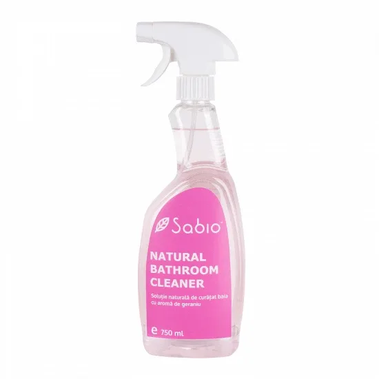 Solutie naturala de curatat baia cu aroma de geraniu, 750 ml, Sabio — preț și oferte