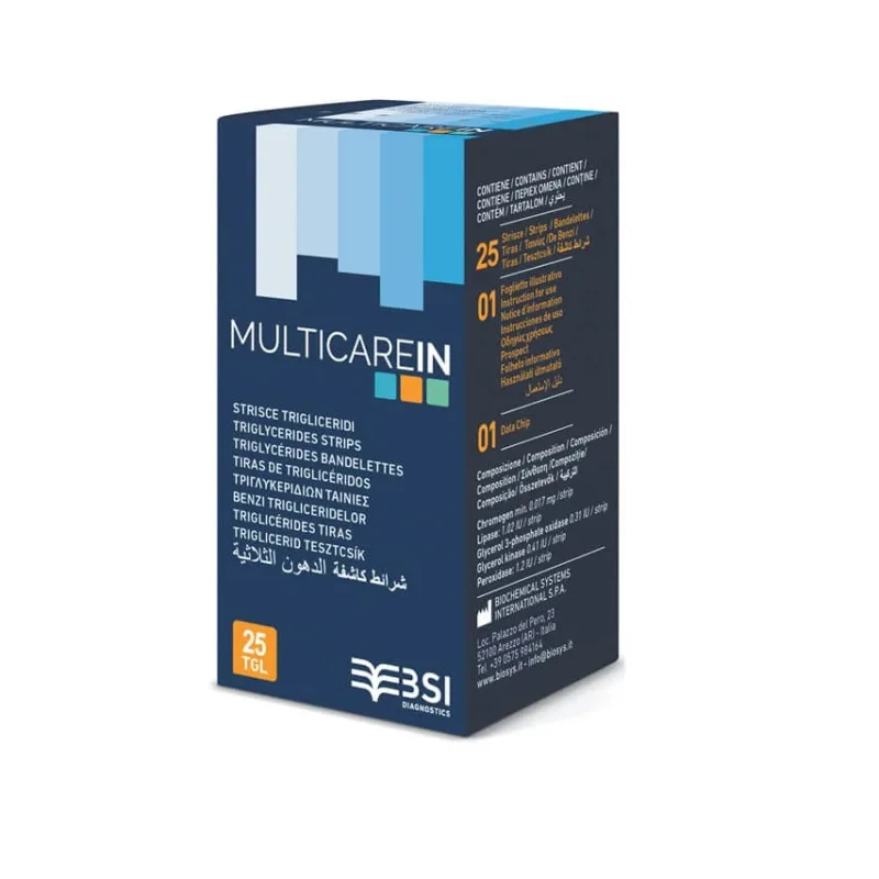Teste de trigliceride Multicare, 25 bucăți, Biochemical Systems — preț și oferte
