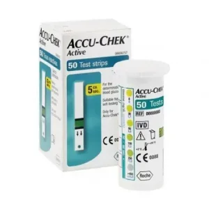 Benzi de testare Accu-Chek Active pentru glicemie, 50 bucăți, Roche
